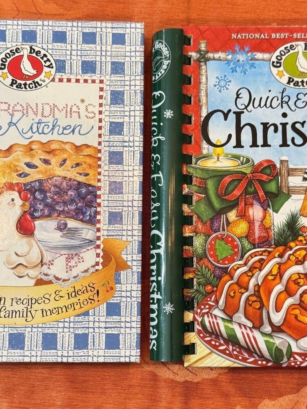 Gooseberry Patch Cookbook Lot 2 Grandma's Kitchen Quick Easy Christmas Recipes